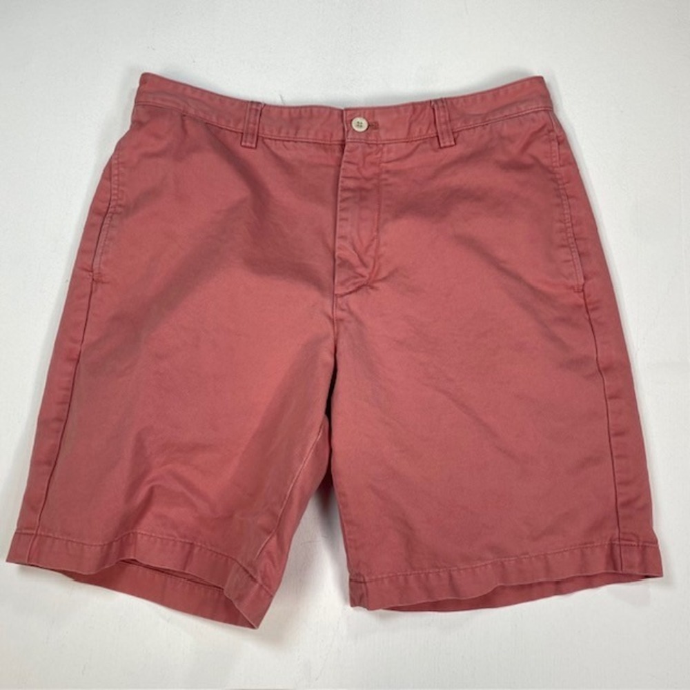 Vineyard Vines Mens Club Short 32 Coral Pink Cotton Twill Chino‎ Shorts 9 Inseam